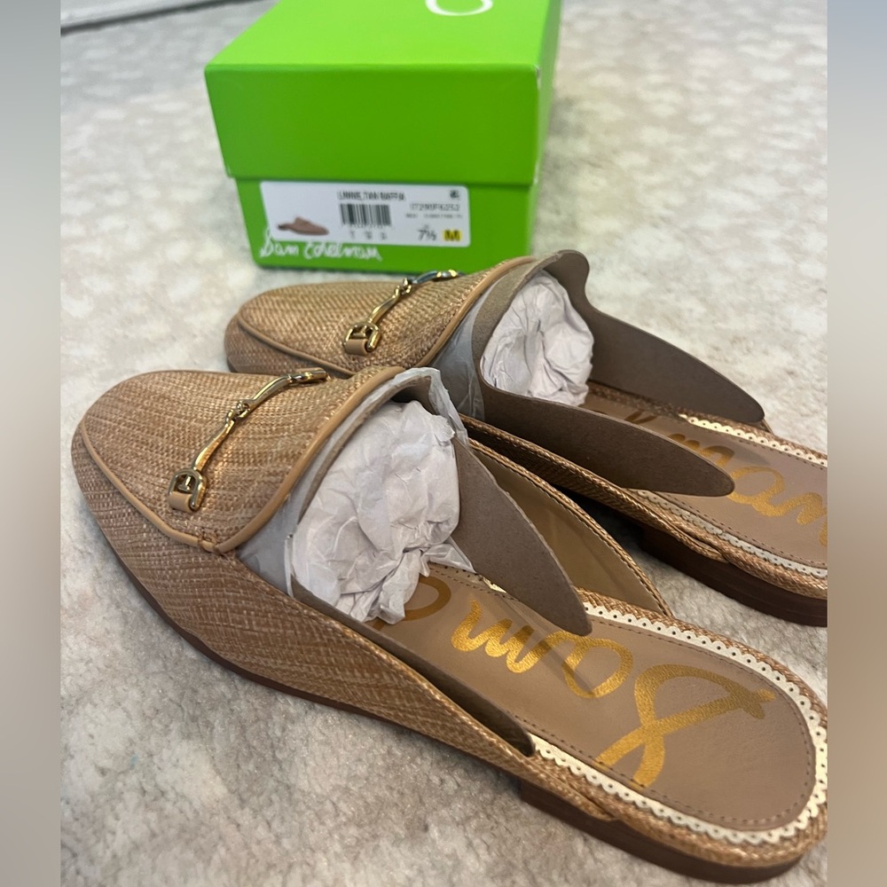 Sam Edelman Tan Linnie Rafia mules - Picture 5 of 8